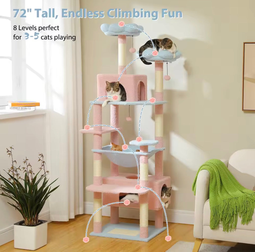 184cm Large Cat Tree Tower