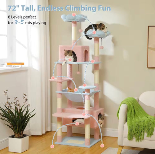184cm Large Cat Tree Tower