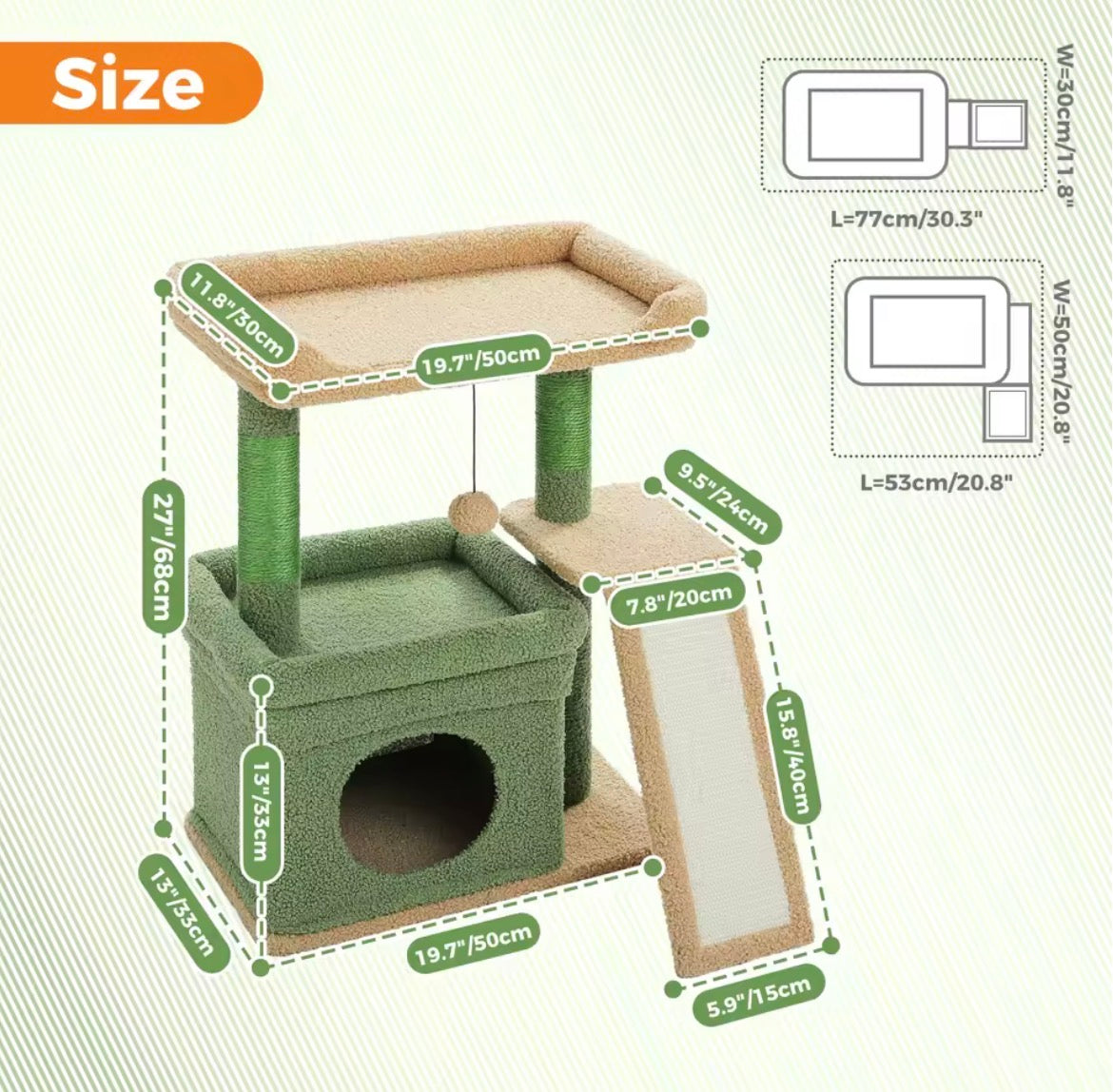Small Cat Tree Tower & Play Center